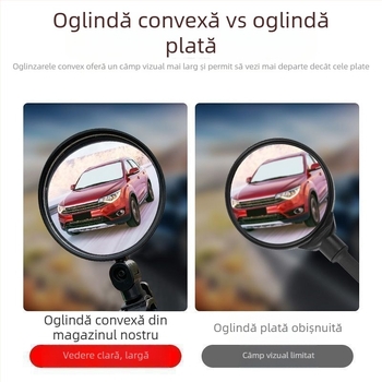 Set de 2 oglinzi retrovizoare rotative la 360° pentru vehicule electrice, pentru deplasări zilnice