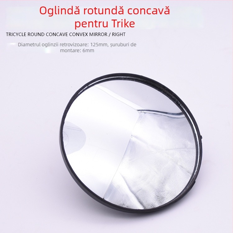 Oglindă retrovizoare pentru motociclete și tricicluri de pasageri — din plastic, oglindă sferică convexă, Mojielong