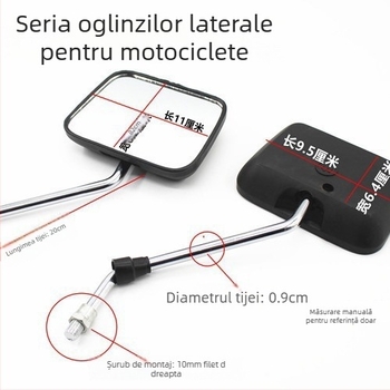 Oglindă retrovizoare pentru motocicletă Mogelon WY125 — model WY125, vizualizare în timp real a traficului din spate și obstacole; cod produs Lkwy125dcj