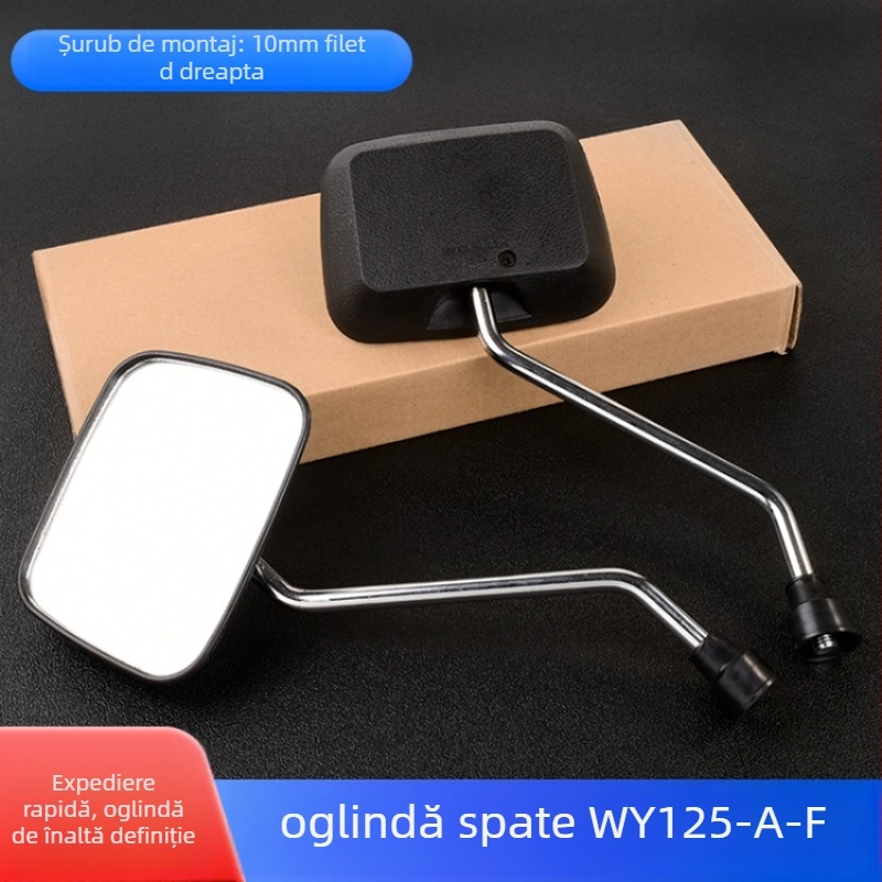 Oglindă retrovizoare pentru motocicletă Mogelon WY125 — model WY125, vizualizare în timp real a traficului din spate și obstacole; cod produs Lkwy125dcj