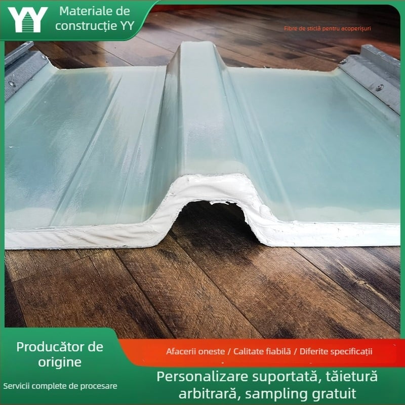 Panou FRP transparent pentru acoperișuri, destinat clădirilor industriale și renovărilor de sere, fabricație la comandă