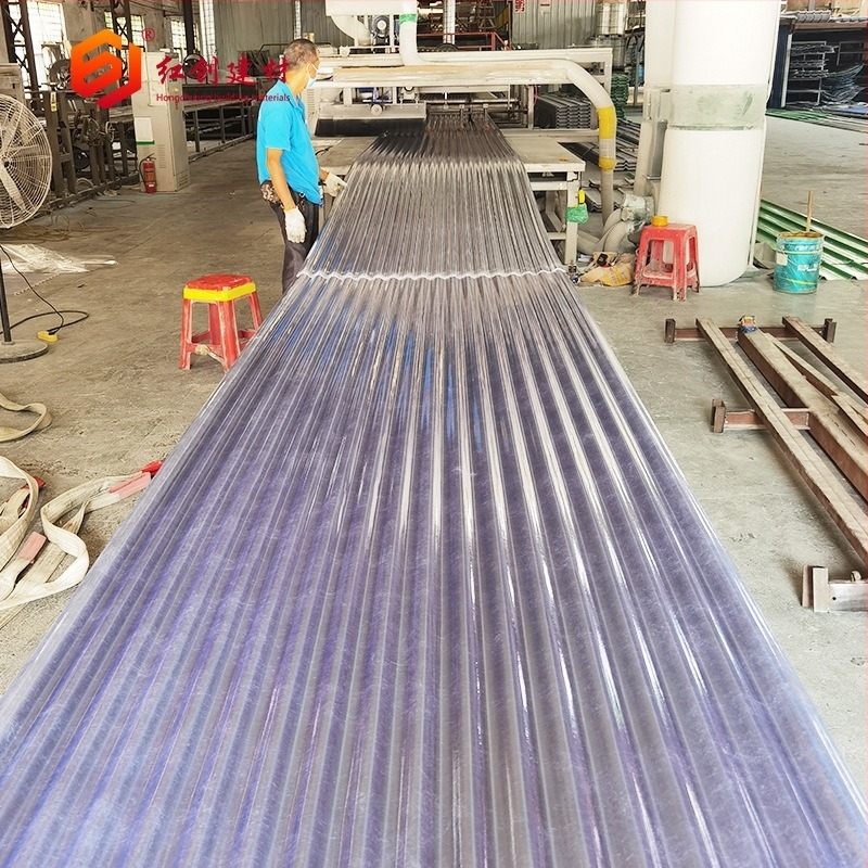 Panouri FRP translucide pentru acoperiș de seră, tip 840, marcă Hongchuang, origine Guangdong