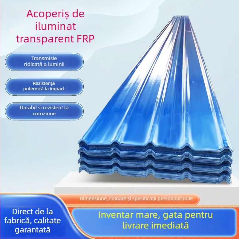 Panou de iluminare naturală pentru acoperiș de seră – plăci PC daylighting tip 840, rezistent la îmbătrânire, nu se decolorează, rezistent la coroziune, ignifug și termoizolant