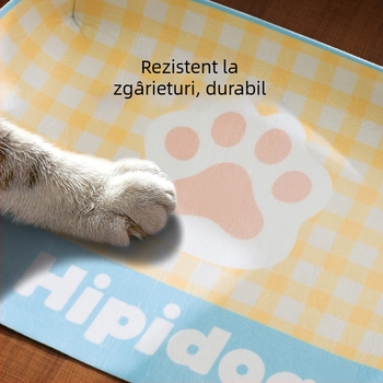 Covoraș din plastic pentru hrănire pisici – anti-vărsare, anti-alunecare, impermeabil, ușor de curățat
