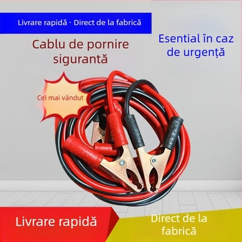 Kit cabluri de pornire baterie cu cleme, cabluri de urgență pentru pornire, 600A, trusă de scule, gata pentru etichetare privată