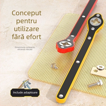 Set unelte auto cu cric hidraulic și cheie cu clichet pentru înlocuirea roții de rezervă — model 1818