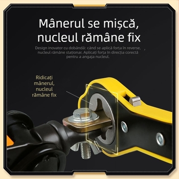 Set unelte auto cu cric hidraulic și cheie cu clichet pentru înlocuirea roții de rezervă — model 1818