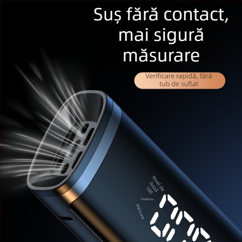 Detector portabil de alcool pentru mașini — precizie înaltă, aliaj de aluminiu + ABS