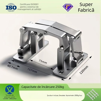 Șarnier din oțel inoxidabil pentru uși din piatră, model Stone Door Hinge, tip: șarnier din oțel inoxidabil, material: oțel inoxidabil, finisaj: lustruit, aplicabil: ușă ascunsă rezistentă la foc