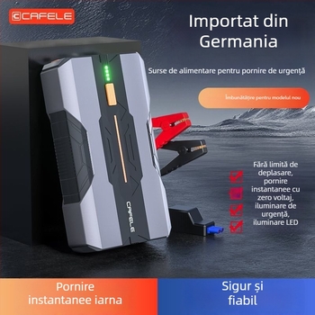 ANNENG pornire pentru mașină cu pompă de aer și Power Bank — all-in-one, ultra-subțire, carcasă ABS, model MC6603
