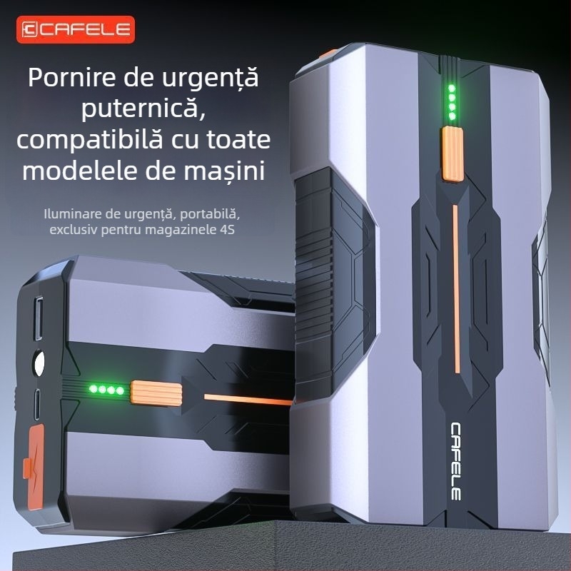 ANNENG pornire pentru mașină cu pompă de aer și Power Bank — all-in-one, ultra-subțire, carcasă ABS, model MC6603