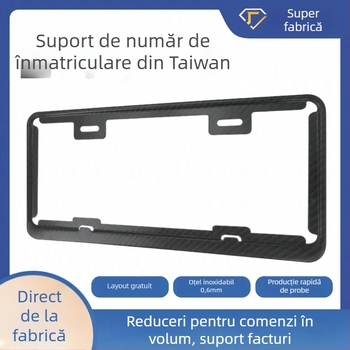 Ramă pentru plăcuța de înmatriculare Taiwan, model XC-W270, oțel inoxidabil, Xingchang, compatibilitate universală.