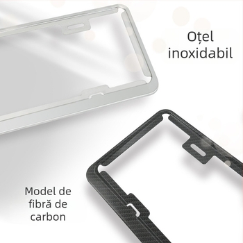 Ramă pentru plăcuța de înmatriculare Taiwan, model XC-W270, oțel inoxidabil, Xingchang, compatibilitate universală.