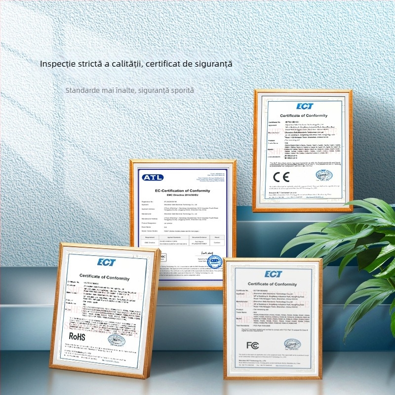 Cadru pentru numărul de înmatriculare, model YSJ-0170; Universal pentru vehicule; Unghi reglabil 90–170°; Rezoluție 928x520; Semnal video AV