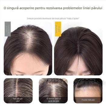 Longyang Perucă pentru Femei, Păr Drept, Mătase la Temperatură Înaltă, Semi‑făcută, Nu Poate Fi Vopsită sau Îndreptată