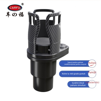 Carfu ABS suport auto rotativ pentru băuturi AC-2380 pentru cotieră