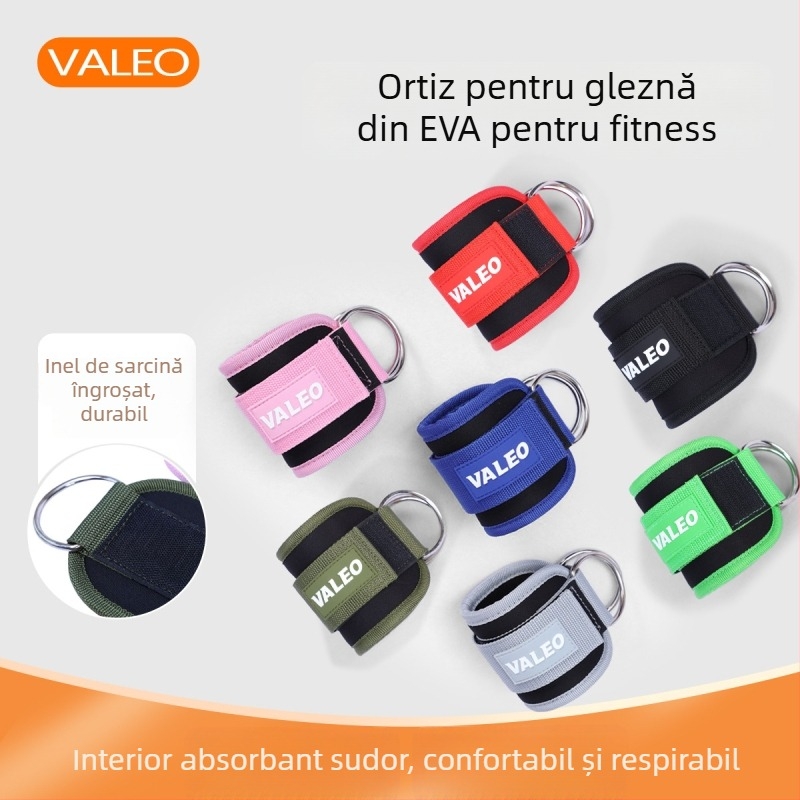 Bandaj de gleznă cu manșete pentru exerciții la picioare și șolduri — nailon, universal, respirabil, rezistent la șocuri, susține gleznă