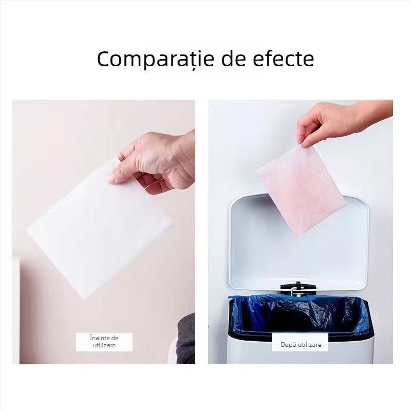 Foițe absorbante pentru culori la rufe – previne transferul de culoare în rufe mixte, pachet de uz casnic, de unică folosință