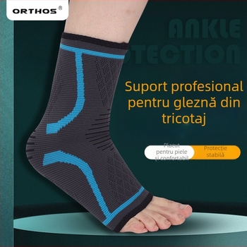 Șosete de protecție a gleznei din nailon-poliester-spandex, suport tricotat pentru alergare, baschet, dans și ciclism