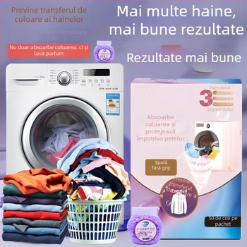 Foaie Color Catcher pentru rufe – țesătură nețesută, protecție împotriva decolorării, Ambalare: cutie, Cantitate în cutie: 50, Brand: Altul