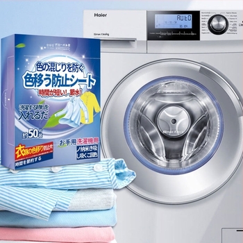Foi absorbante pentru culori, pentru prevenirea transferului de culoare în mașina de spălat