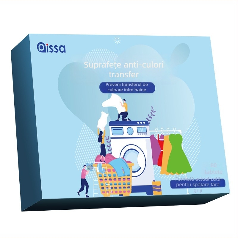 Foaie color-absorbantă pentru spălare – previne transferul de culoare la spălarea hainelor mixte – 5 g pe ambalaj, fără parfum, conținut activ >25%