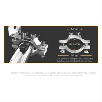 Shouli far LED frontal cu putere înaltă pentru triciclu electric, montaj exterior, compatibil cu 12V/48V/60V/72V