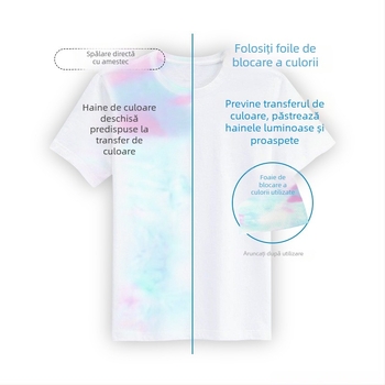 Foaie de fixare a culorii la spălare — anti-pete; eliminare mirosuri; protecție împotriva molilor; 24 bucăți în cutie; Seria: Curățare și îngrijire a hainelor; Cod produs C00268