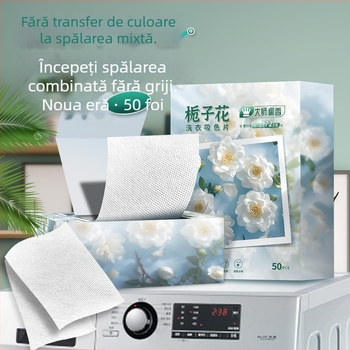 Dai Hao Foaie Absorbitoare de Culoare pentru Spălare – Protecție împotriva Transferului de Pigmenți, Foaie Anti-Pete pentru Țesături, Foaie de Spălat pentru Uz Casnic