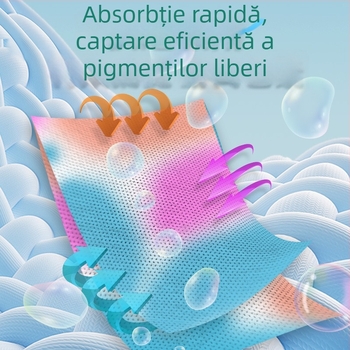 Dai Hao Foaie Absorbitoare de Culoare pentru Spălare – Protecție împotriva Transferului de Pigmenți, Foaie Anti-Pete pentru Țesături, Foaie de Spălat pentru Uz Casnic