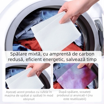 Folie de rufe cu fixare a culorilor, previne transferul culorilor și petele, antibacterian, nu se decolorează — Greyia