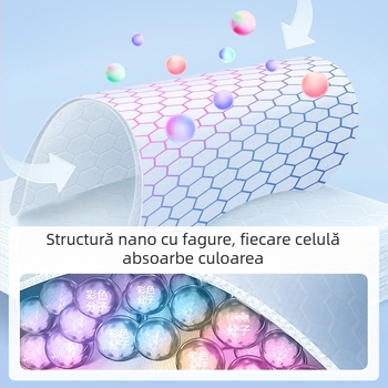 Folie de rufe cu fixare a culorilor, previne transferul culorilor și petele, antibacterian, nu se decolorează — Greyia