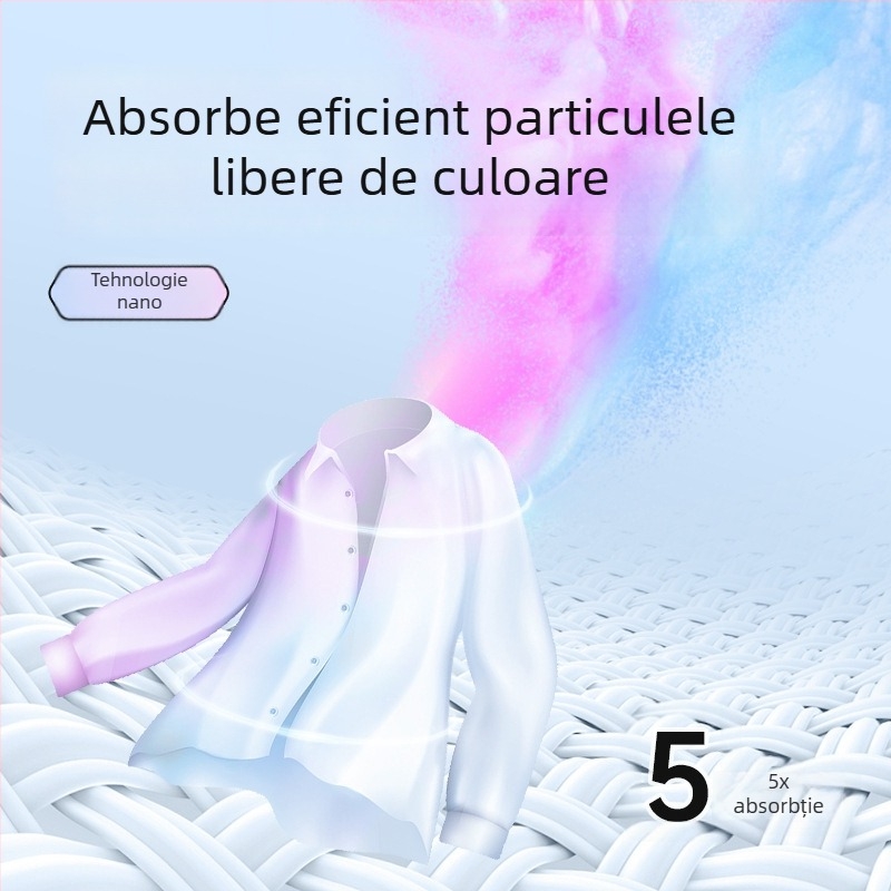 Folie de rufe cu fixare a culorilor, previne transferul culorilor și petele, antibacterian, nu se decolorează — Greyia