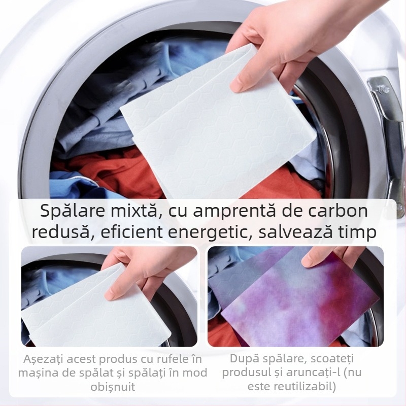 Folie de rufe cu fixare a culorilor, previne transferul culorilor și petele, antibacterian, nu se decolorează — Greyia