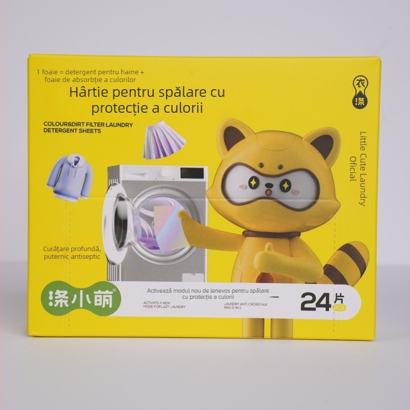Foiță de rufe anti-decolorare — elimină petele, curățare profundă, protecție a culorilor | Brand: Dixiaomeng