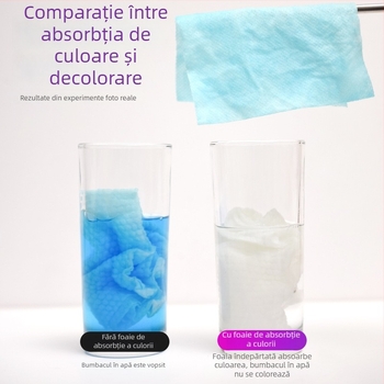 Foițe absorbante de culoare pentru rufe, stil japonez - 5 în 1, anti-pete, anti-transfer de culoare, parfum de durată (90 de foi)