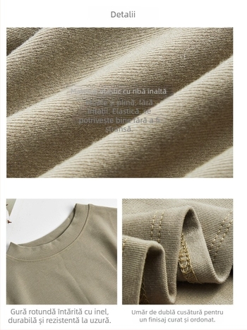 Tricou din viscose, cu guler înalt, mâneci lungi, lungime normală