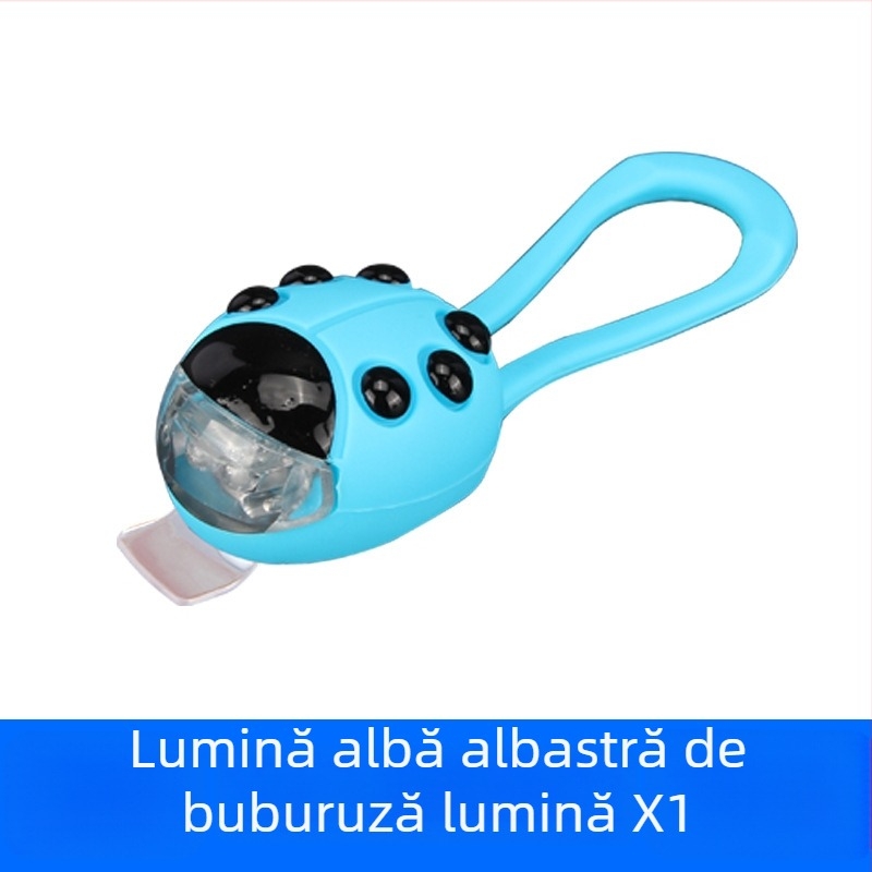 Lampă pentru bicicletă în formă de Buburuza – LED față și spate pentru biciclete, biciclete de echilibru și trotinete pentru copii (Brand: KUDOEYE; Import: Nu; Licențiată etichetă privată: Da)