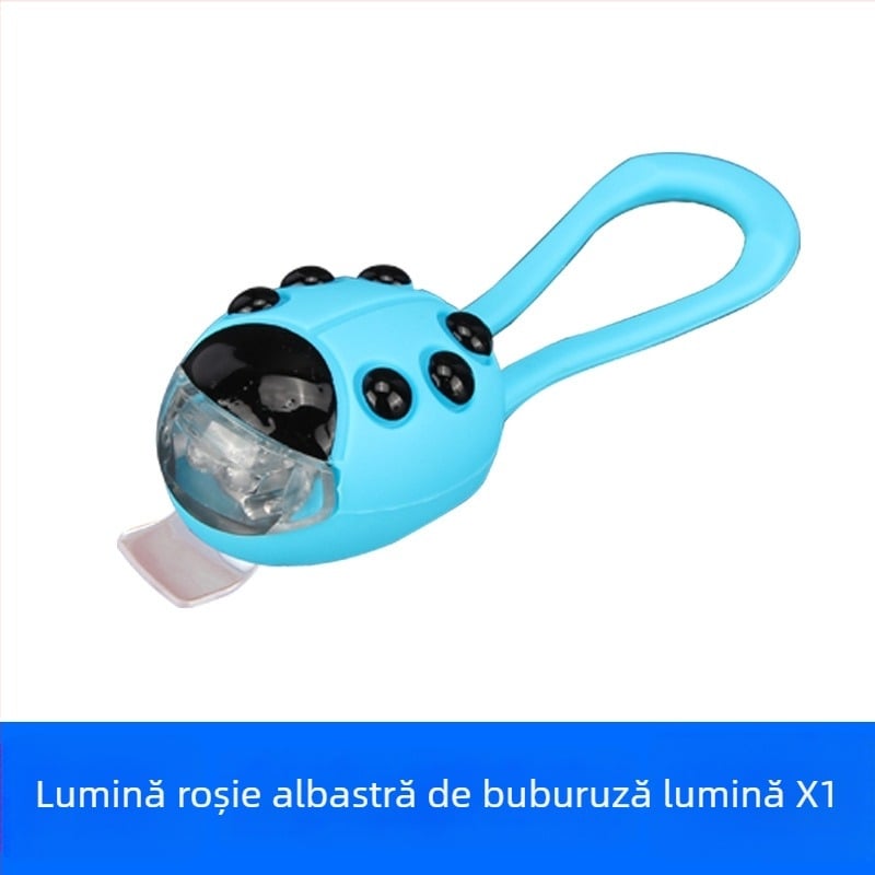 Lampă pentru bicicletă în formă de Buburuza – LED față și spate pentru biciclete, biciclete de echilibru și trotinete pentru copii (Brand: KUDOEYE; Import: Nu; Licențiată etichetă privată: Da)