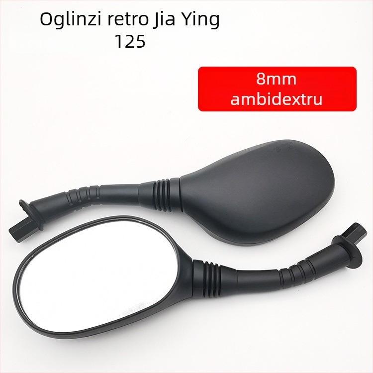 Oglindă retrovizoare pentru scuter electric Mojielong, carcasă din plastic, oglindă din sticlă, cablaj dual (carcasă din plastic, oglindă din sticlă, Mojielong, cablaj dual)