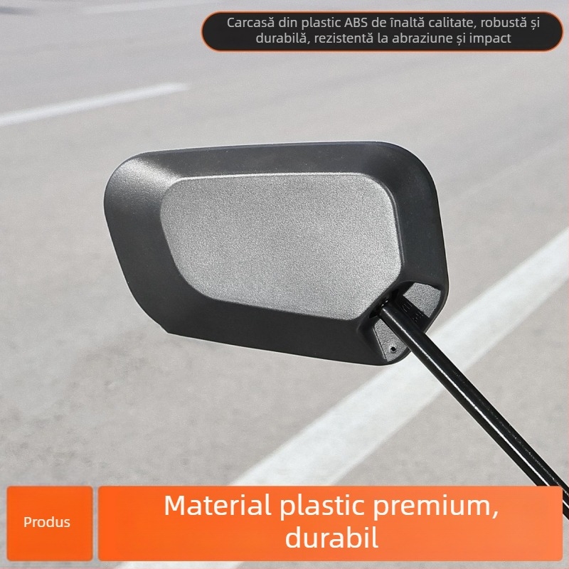 Oglindă retrovizoare pentru motocicletă electrică - HD unghi lat convex, plastic + sticlă, Mojielong, Cod produs 2505310004