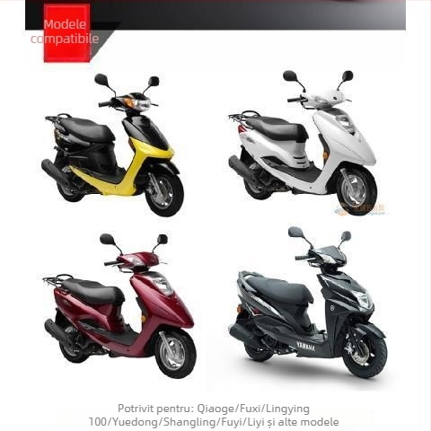 Oglindă retrovizoare pentru scuter, Mojielong Qiaoge 100, compatibilă cu Qioge Li Ying Ling Ying, carcasă din plastic, montaj cu filet drept și stâng