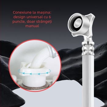 Conductă de alimentare cu apă pentru mașina de spălat – PVC, presiune nominală 1.0, 0–80°C, montaj manual, Huixin