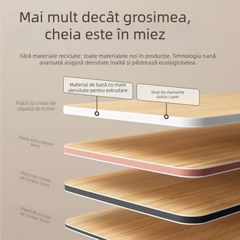 Panou decorativ pentru perete din fibră de bambus cu carbon; suprafață din lemn, fără îmbinări, rezistent la apă și umiditate, stil modern minimalist, Modelul 9.3