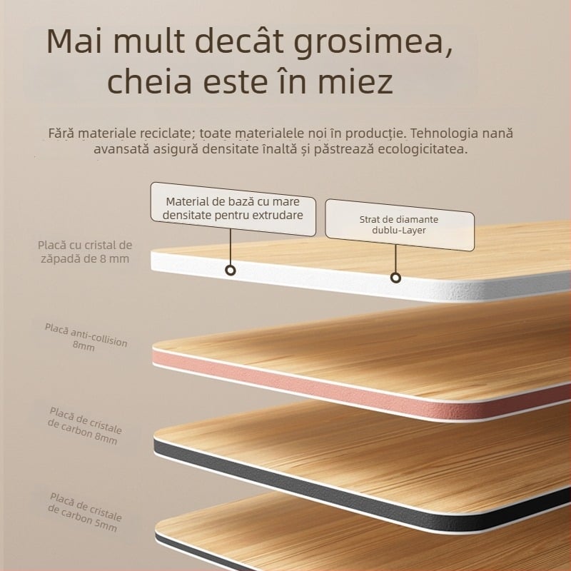 Panou decorativ pentru perete din fibră de bambus cu carbon; suprafață din lemn, fără îmbinări, rezistent la apă și umiditate, stil modern minimalist, Modelul 9.3
