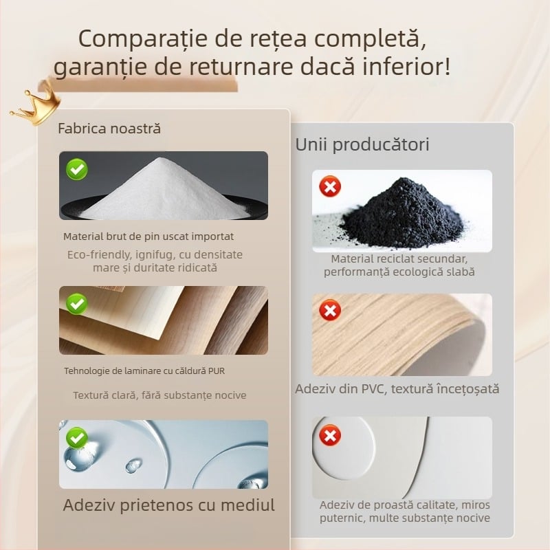 Panou decorativ pentru perete din fibră de bambus cu carbon; suprafață din lemn, fără îmbinări, rezistent la apă și umiditate, stil modern minimalist, Modelul 9.3