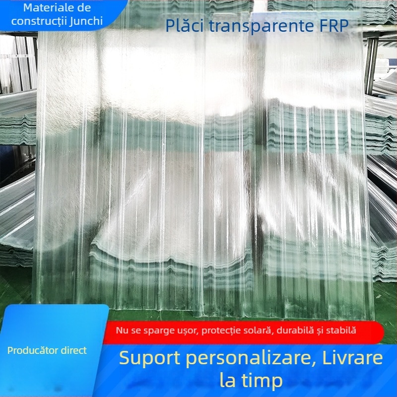 Panou FRP de iluminat - fibră de rășină, Junqi Building Materials, pentru sere