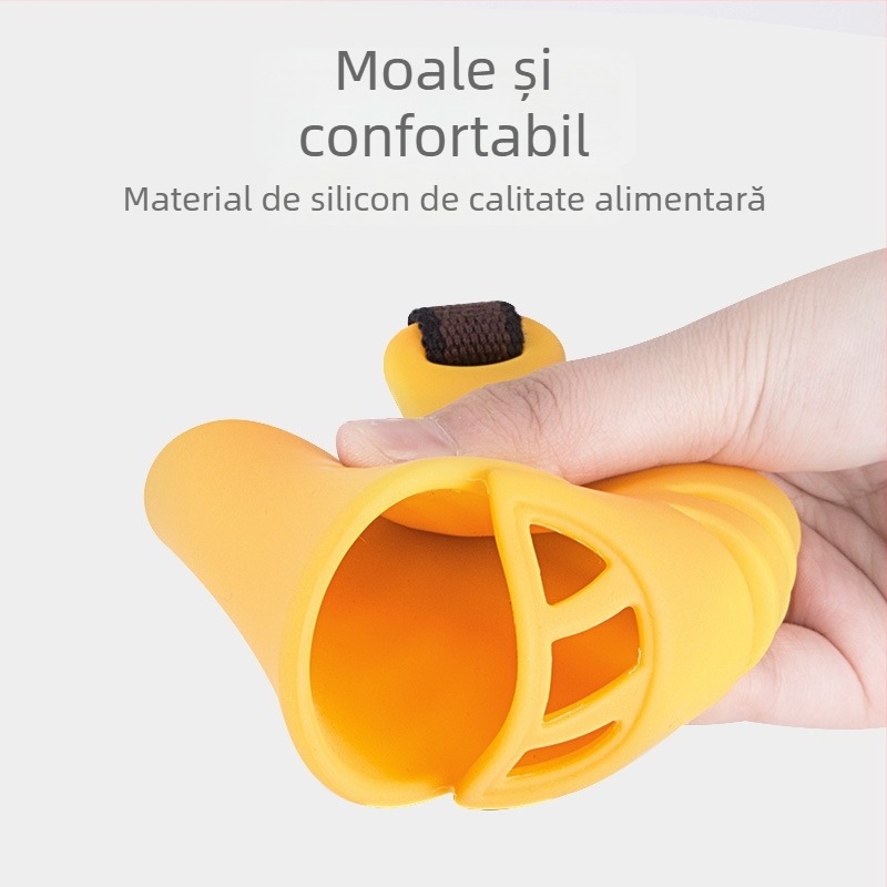 Bot de câine din silicon – anti-mușcare, anti-mâncare și anti-lătrat, set 50 bucăți