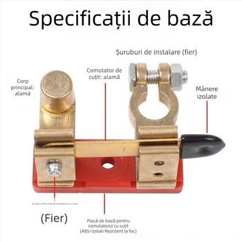 Intrerupător de deconectare a bateriei mașinii, tip ghilotină – Model: Disconnect Switch, Articol: bWpDMmpW