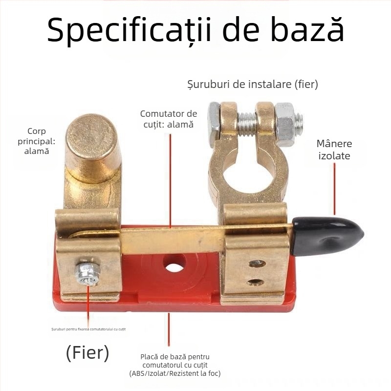 Intrerupător de deconectare a bateriei mașinii, tip ghilotină – Model: Disconnect Switch, Articol: bWpDMmpW